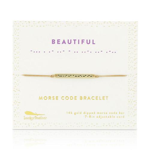 Morse Code Bar Bracelet: Beautiful