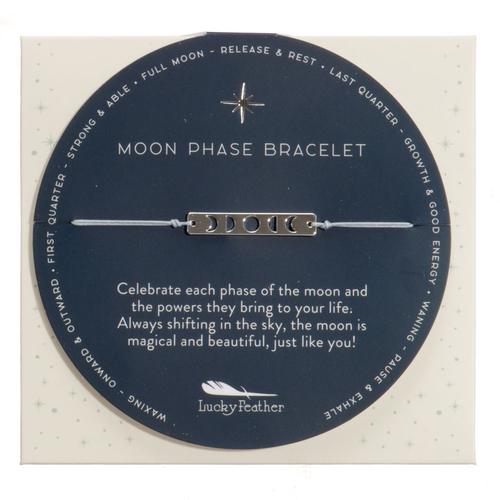 Moon Phase Bracelet: Silver