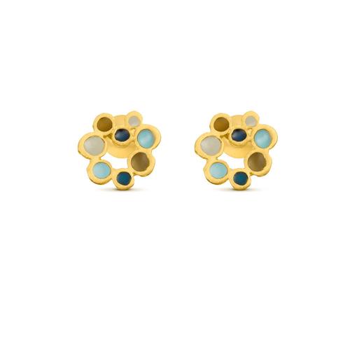 Candy Moon Earrings: Gold