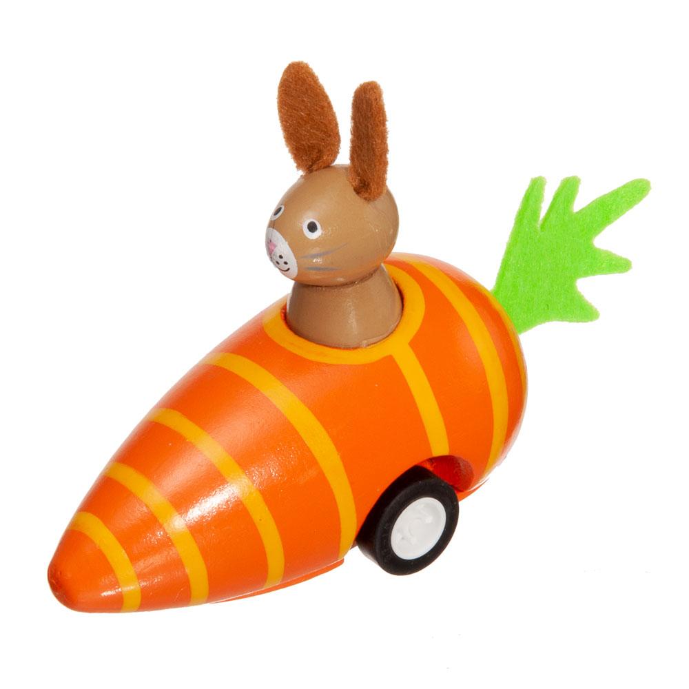  Bunny Pull- Back Carrot Racer : Brown