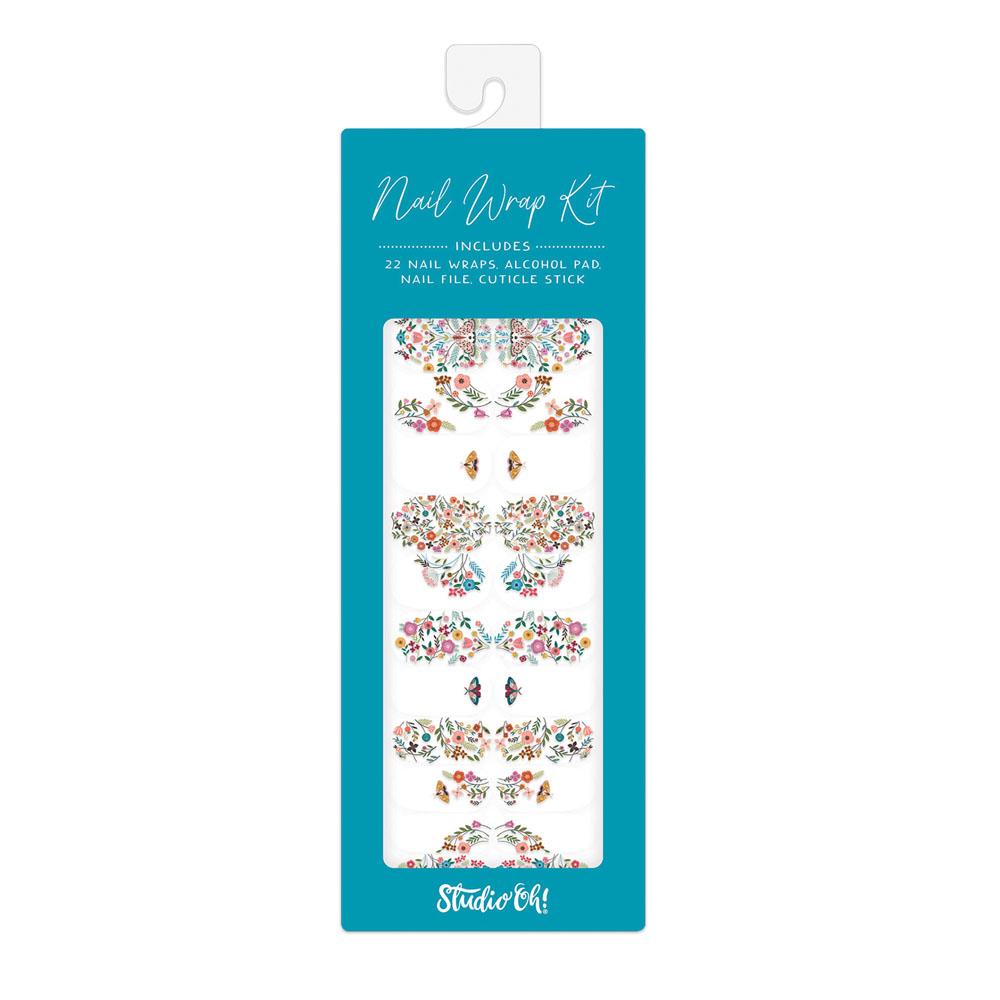  Nail Wrap Kit : Floral Moths