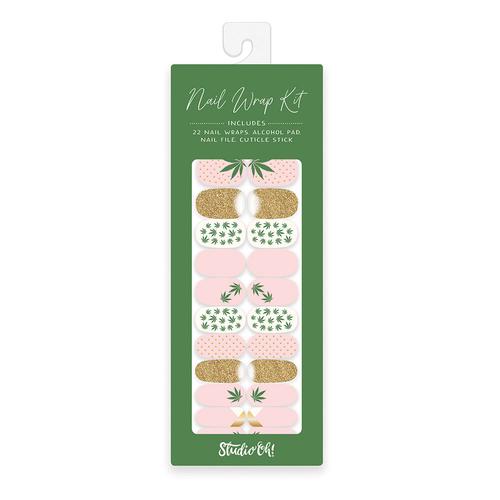 Nail Wrap Kit: Cute Cannabis
