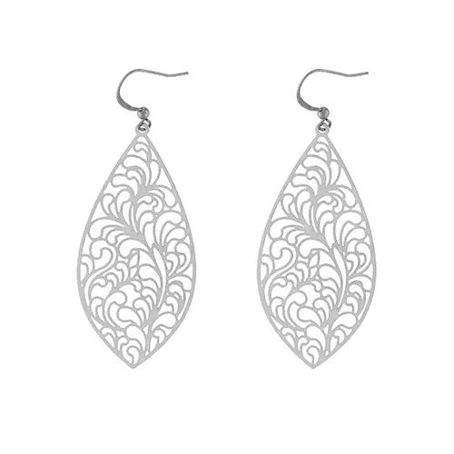 Cordora Filigree Earrings: Silver