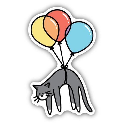 Sticker: Balloon Cat