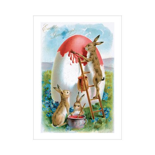 Greeting Card: Rabbit on Ladder