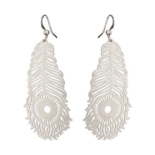 Delhi Filigree Earrings: Silver