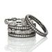  The Everyday 5- Stack Ring : Silver/Black Rhodium