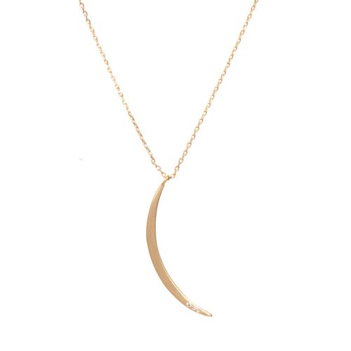 Refined Necklace: Gibbous Slice/Gold