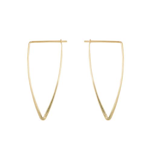 Refined Earrings: Galaxy Triangle/Gold