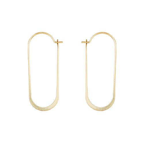 Refined Earrings: Cosmic Oval/Gold
