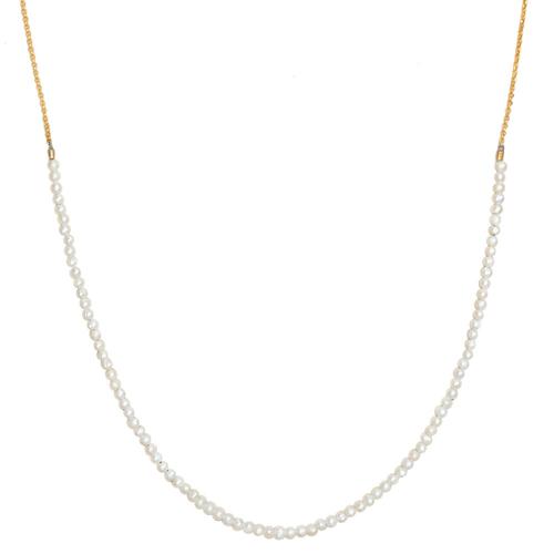 Phoebe Pearl Necklace: White