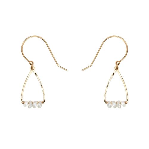 Miramar Earrings: Gold