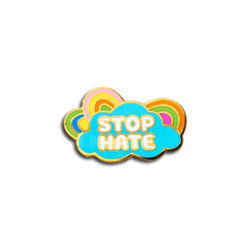 Enamel Pin: Stop Hate