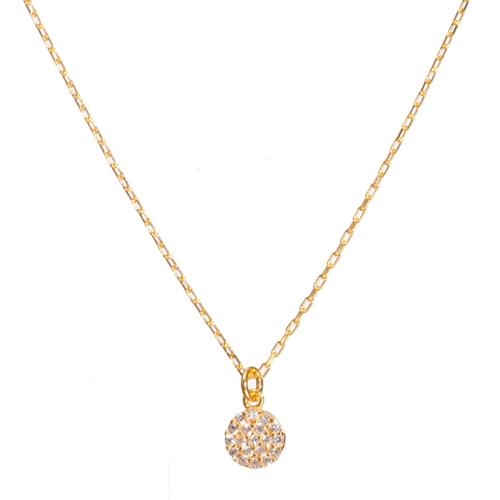 Disc Necklace: Gold