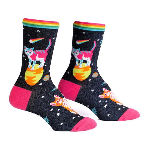 Crew Socks: Space Cats