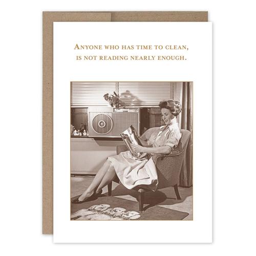 Greeting Card: Time to Clean