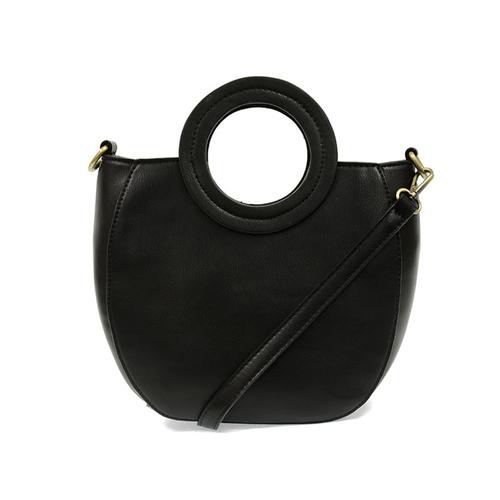 Coco Circle Handle Handbag: Black