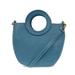  Coco Circle Handle Handbag : Blue