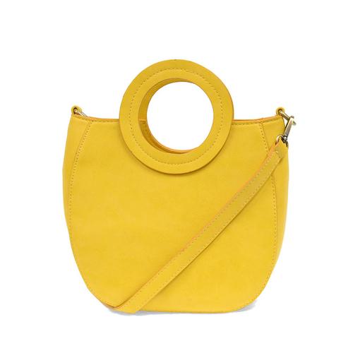 Coco Circle Handle Handbag: Yellow
