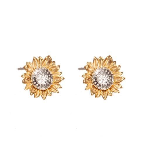 Sunflower Earrings: Gold/Silver