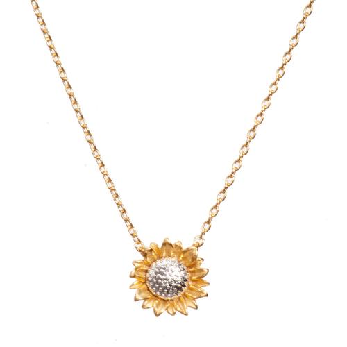 Sunflower Necklace: Gold/Silver