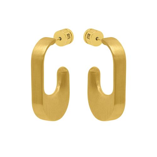 Manhattan Huggie Earrings: Gold
