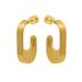  Manhattan Huggie Earrings : Gold