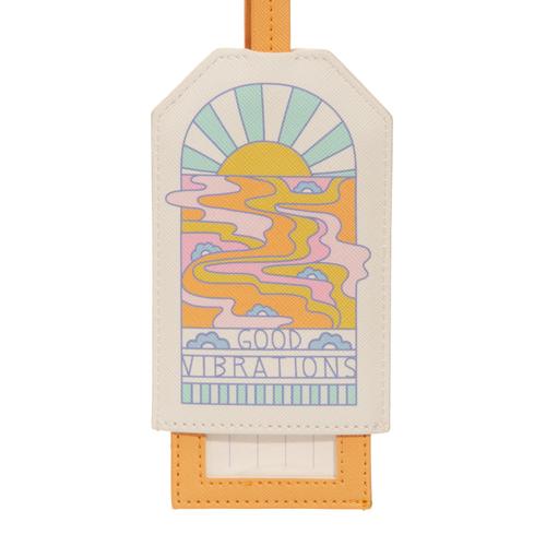 Slide-Out Luggage Tag: Good Vibrations