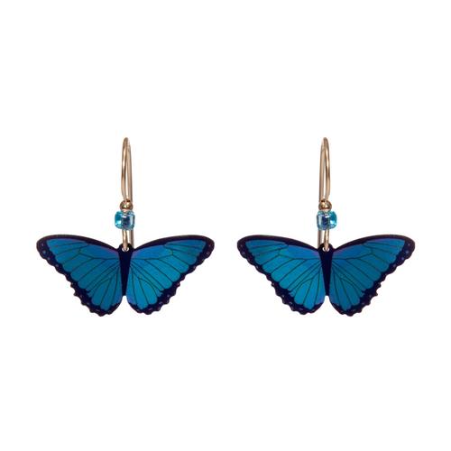 Bella Butterfly Earrings: Blue Radiance