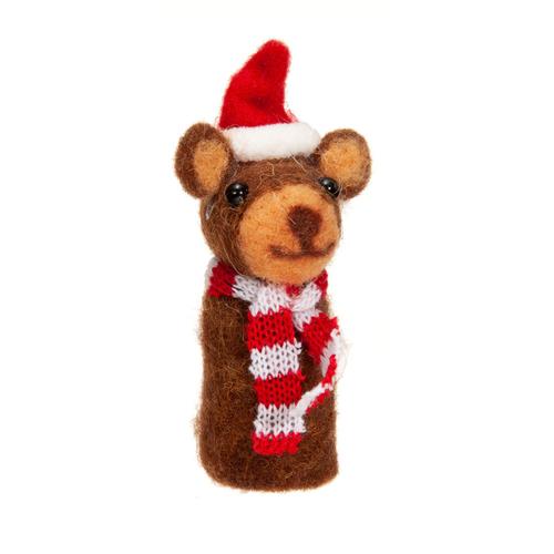 Christmas Finger Puppet: Bear