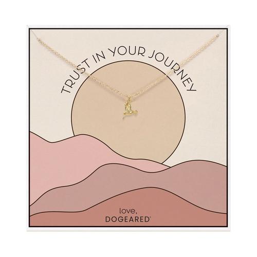 Trust in Your Journey Hummingbird Necklace: Gold