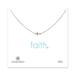  Faith Small Sideways Cross Necklace : Silver