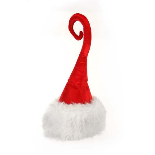 Curly Q Santa Plush Hat