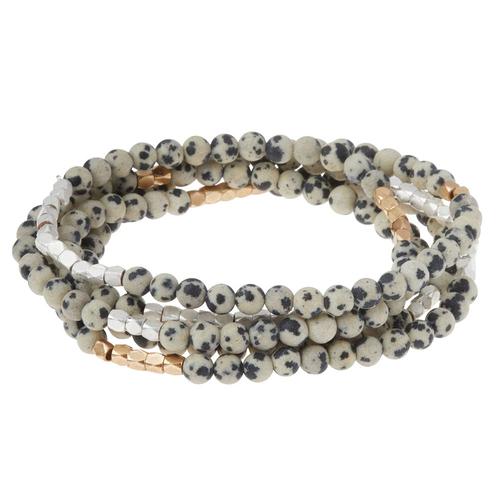 Stone Wrap Bracelet: Dalmatian Jasper/Stone of Joy
