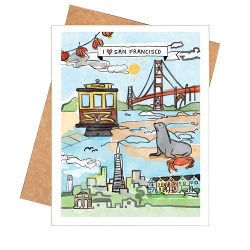 Greeting Card: I ♥ San Francisco