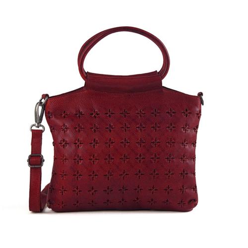 Starlight Handbag: Oxblood
