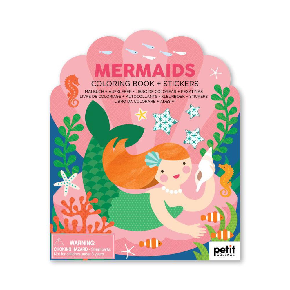  Coloring Book W/Stickers : Mermaids