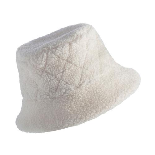 Jude Sherpa Bucket Hat: Ivory