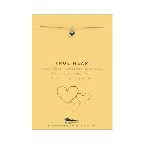 New Moon Gold Necklace: True Heart