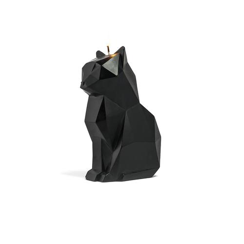 Kisa Cat Candle: Black