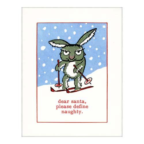 Christmas Card: Define Naughty