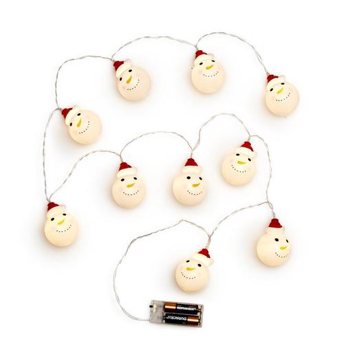Jolly Snowman LED String Lights