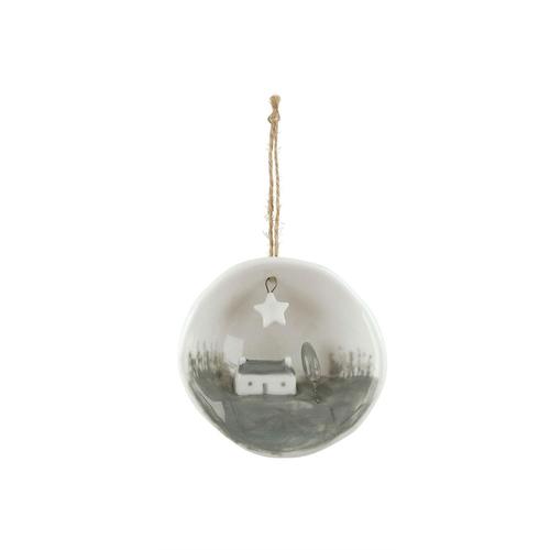Half Circle Ornament: Christmas Wishes