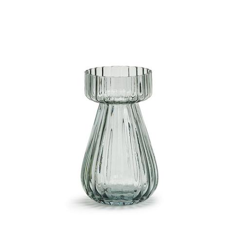 Fluted Glass Bulb Forcer: Clear