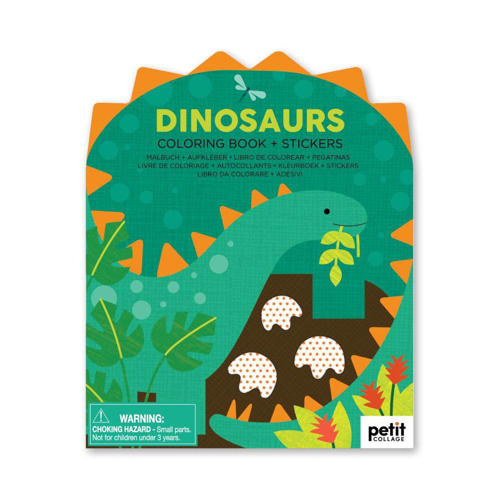  Coloring Book W/Stickers : Dinosaurs
