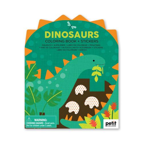 Coloring Book w/Stickers: Dinosaurs