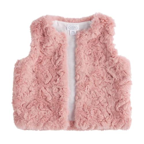 Fur Toddler Vest: Pink