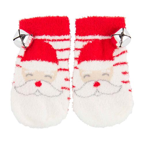 Jingle Bell Socks: Santa
