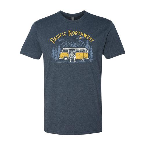 Sasquatch Bus T-Shirt: Navy