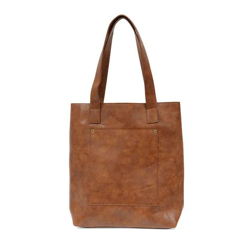 Charlie North/South Tote: Saddle
